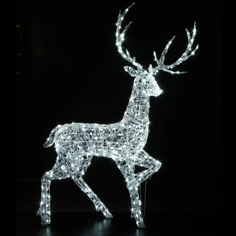 Leisuregrow 2M HIGHLAND STAG 320 LEDS SPUN ACRYLIC