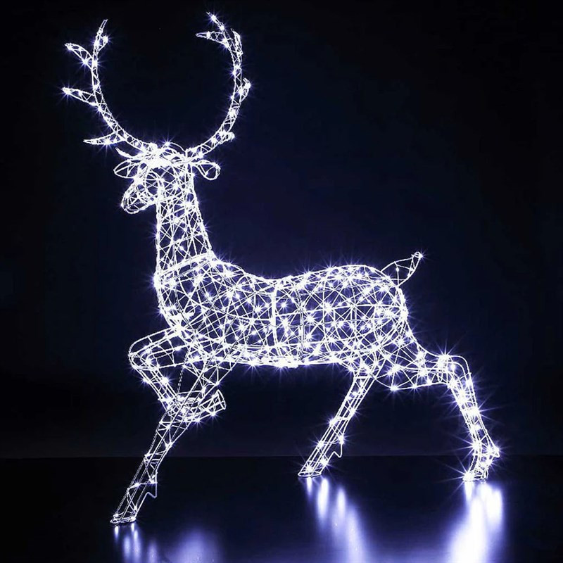 Leisuregrow 1.4M WHITE FRAME WOBURN STAG 560 FLEXI WIRE LED