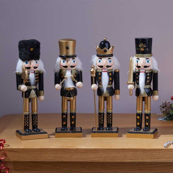 Smart Garden Christmas Nutcracker Black & Gold