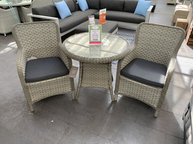 Patagonia Grey Bistro Set