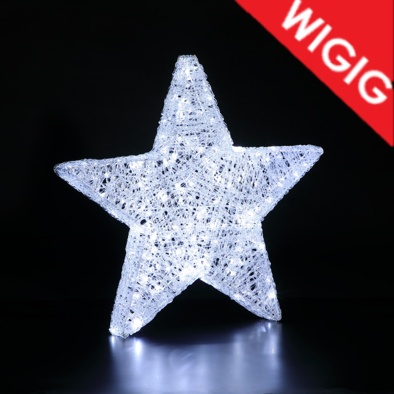 Leisuregrow 70CM SPUN ACRYLIC STAR - 200 DUO LEDS