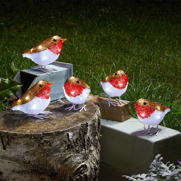 Smart Garden InLit Ice Robins - Set of 5