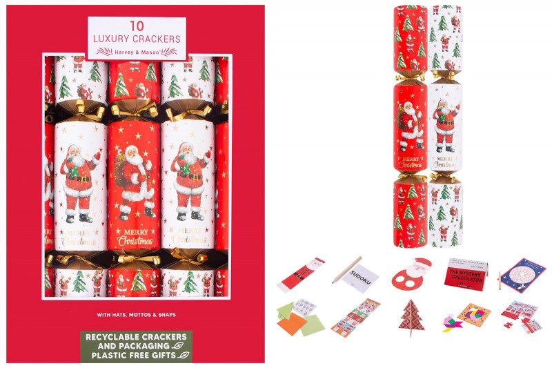 RSW International HARVEY & MASON 10 LUXURY SANTA 14" CRACKERS