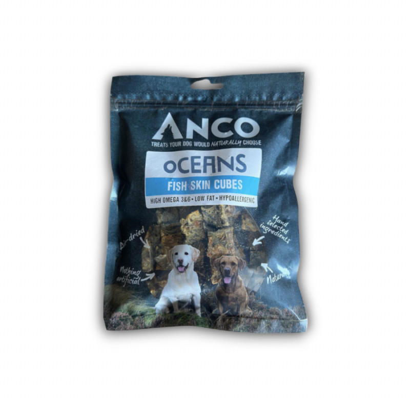 Anco Oceans Fish Skin Cubes 100g