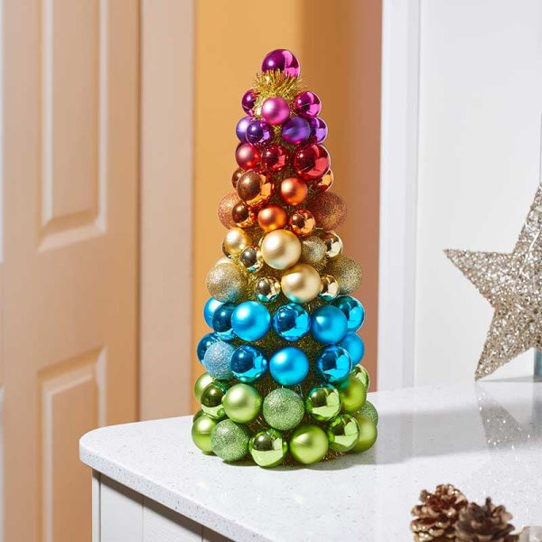 Smart Garden Christmas 40cm Bauble-Esque Tree - Multi