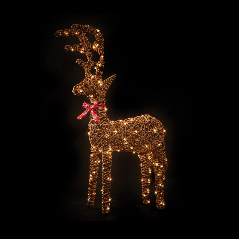  1.1M M-A BO OUTDOOR STANDING REINDEER 120 WARM WHITE LED